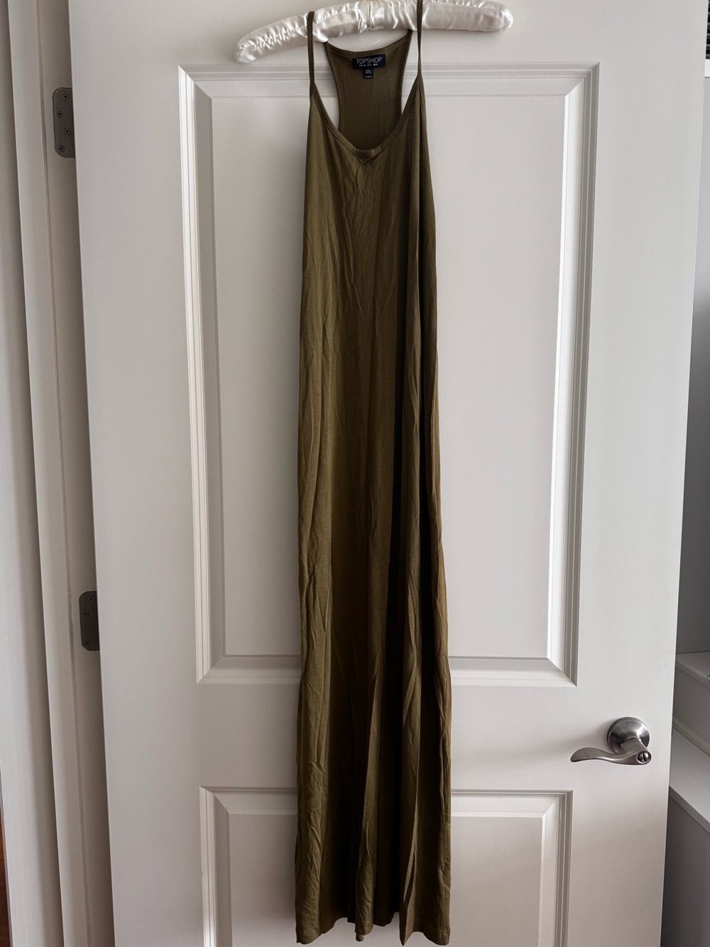 Topshop Olive Tank Maxi Dress
